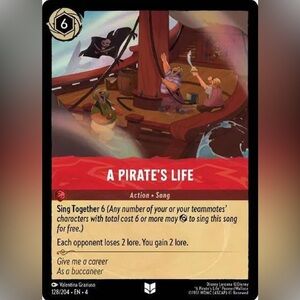 Disney Lorcana A Pirate's Life Action Card 128/204 EN 4 Foil Card